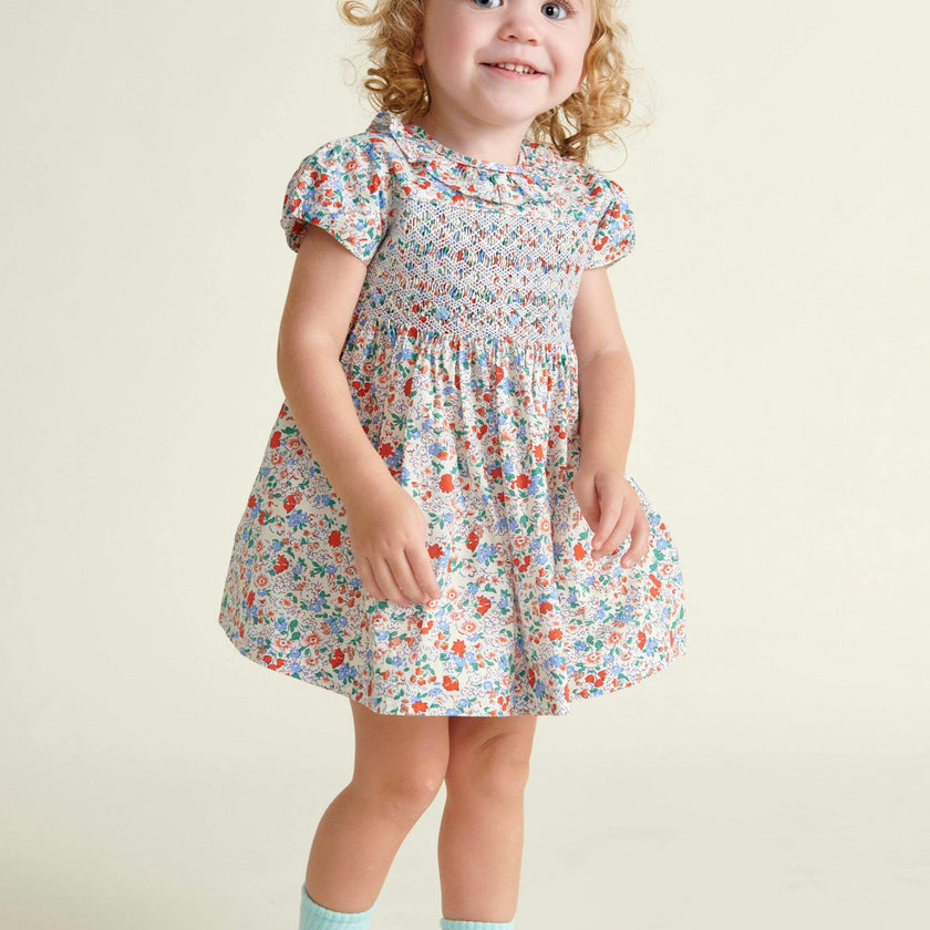 Hand-Smocked Baby Dress Freesia