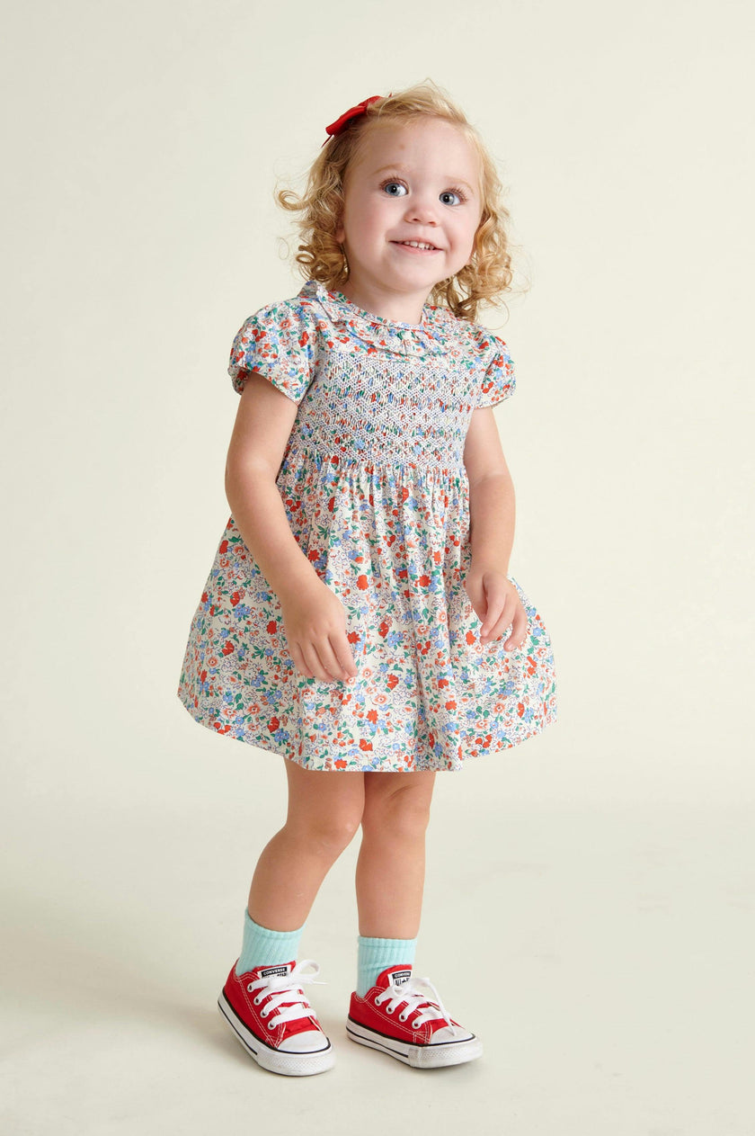 Hand-Smocked Baby Dress Freesia