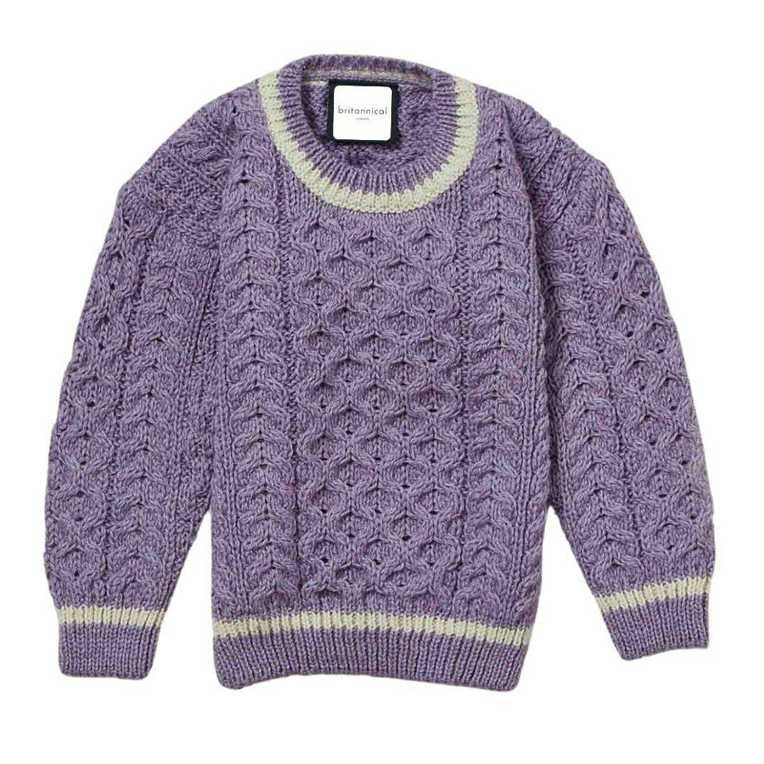 London Days Merino Children's Sweater - Amethyst