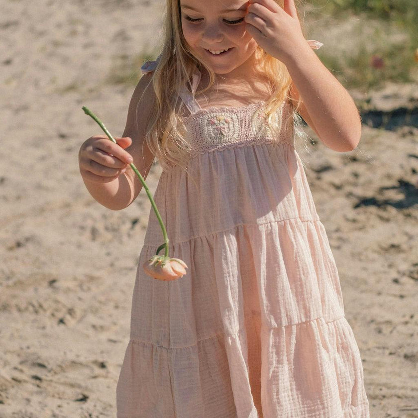 Crochet Dress in Petal Bouquet