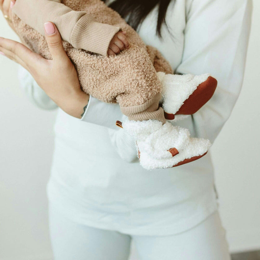 STAY ON SHERPA BOOTS | ALABASTER