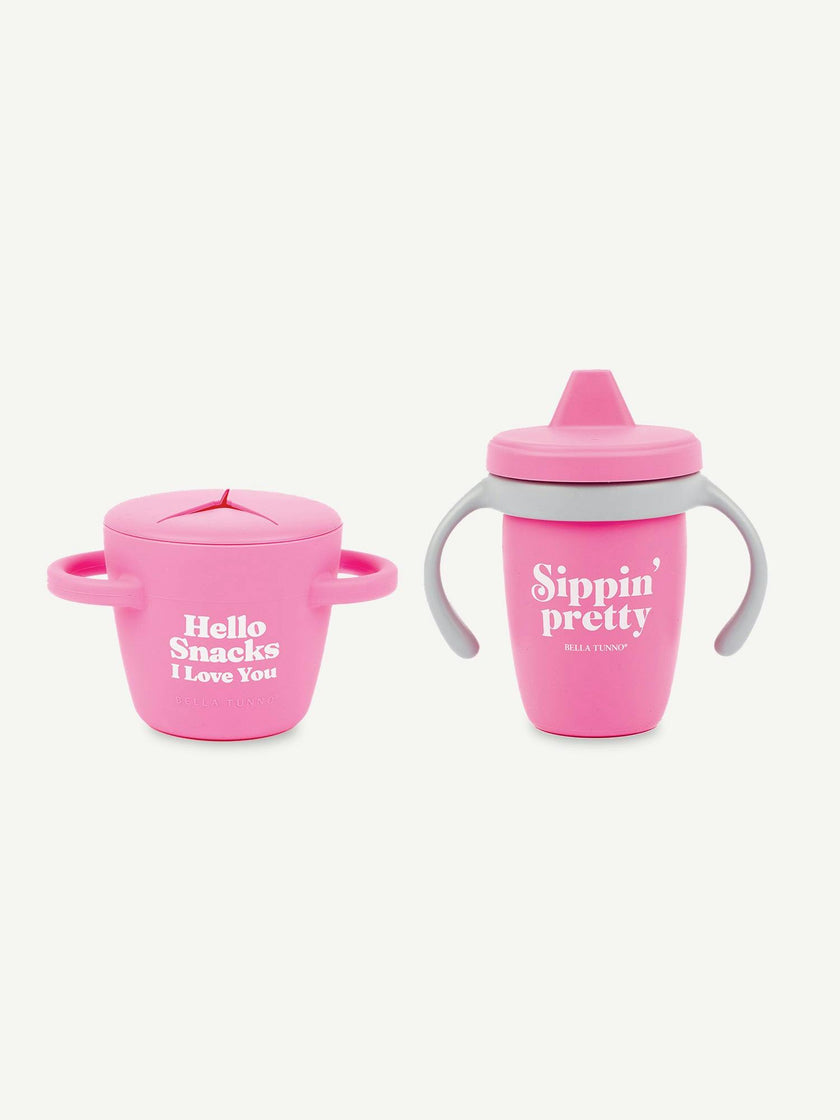 Girl Sip and Snack