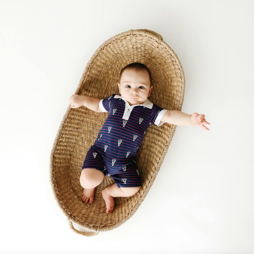 Lobster Stripe Romper