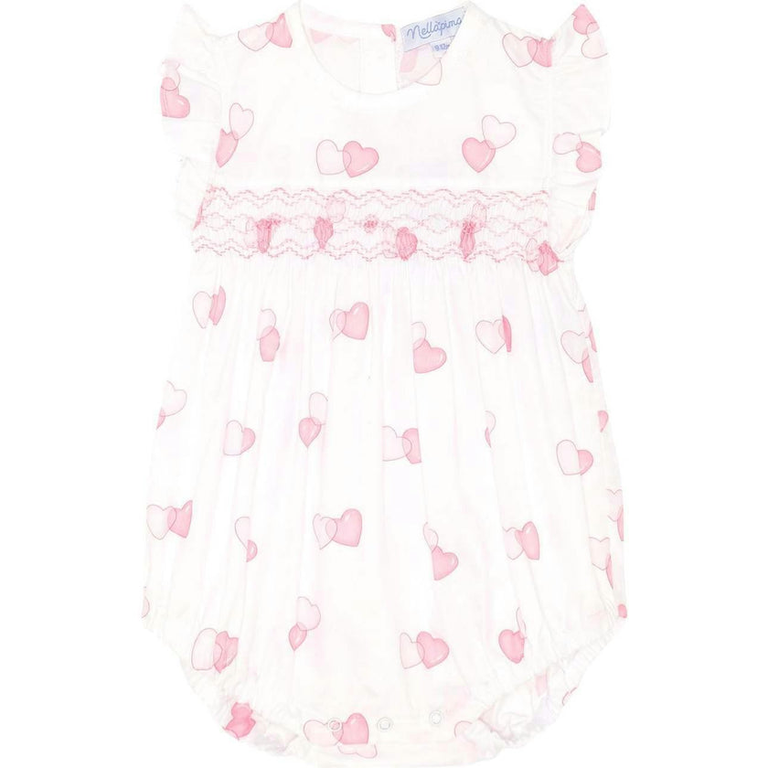 Sweetheart Woven Smocked Bubble