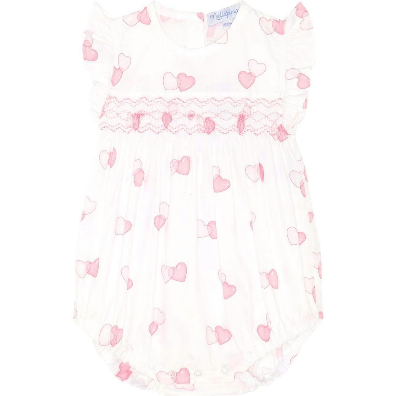 Sweetheart Woven Smocked Bubble
