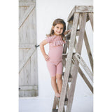 Chest Ruffle 2-Piece Top & Short Set