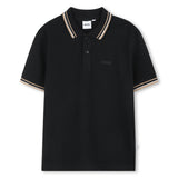Black Short Sleeve Polo