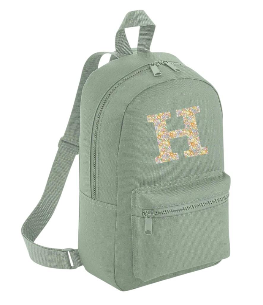 Liberty of London Personalised Mini Backpack - Sage green