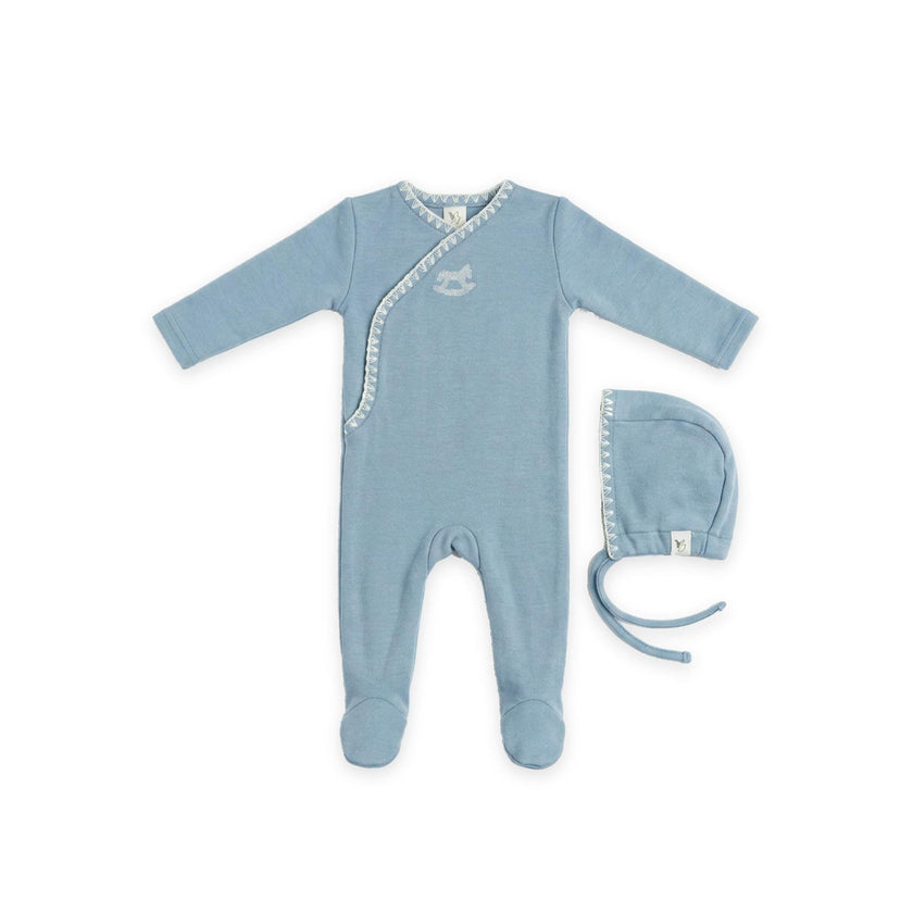 Horse Embroidery Wrap Footie