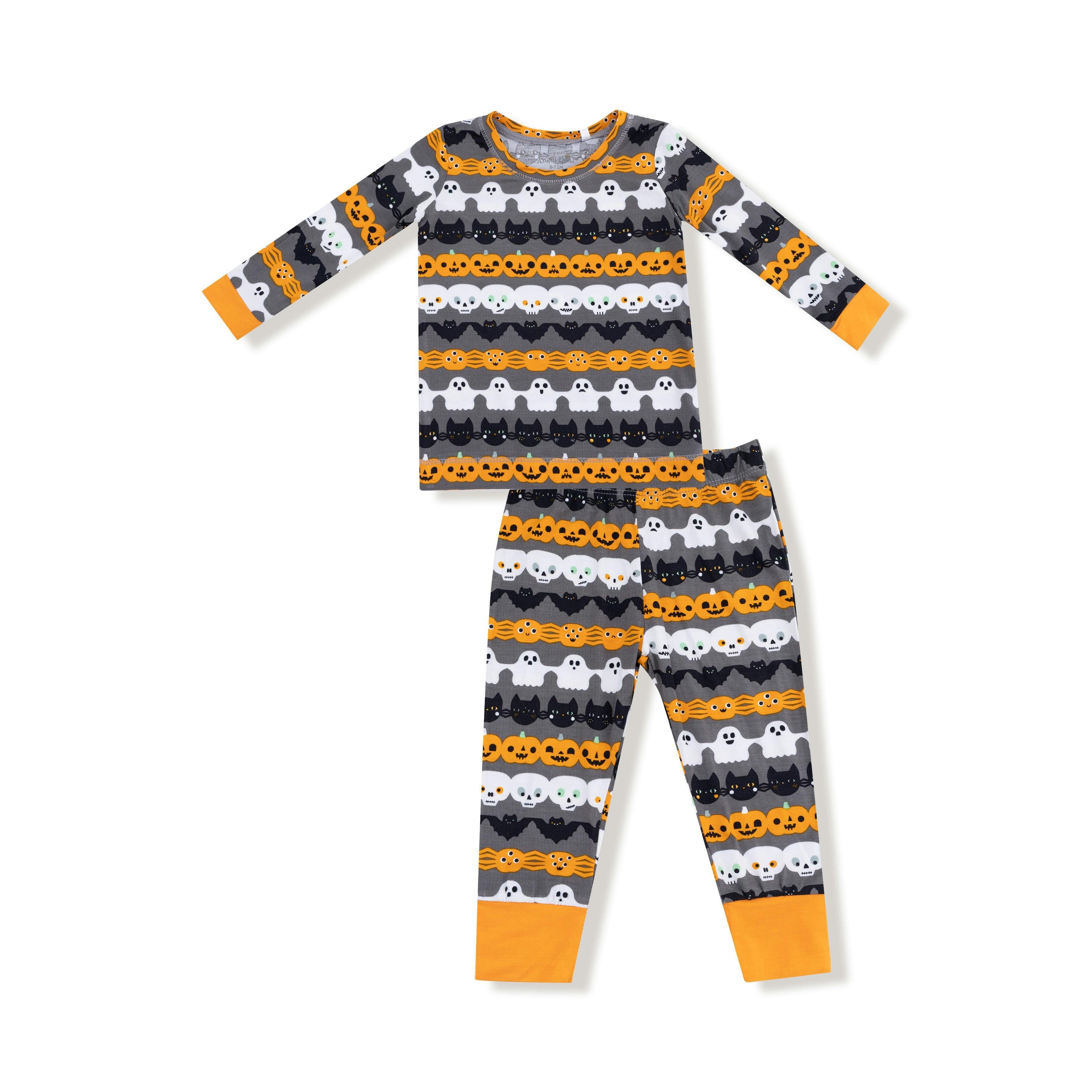 Halloween Paper Garland - Glow in the Dark - Long Sleeve Loungewear Set