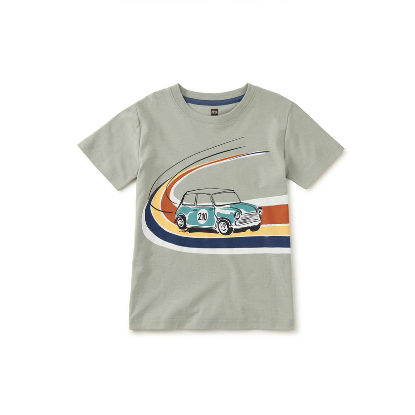 Mini Racer Graphic Tee, Mica