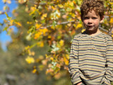 ADAMS Green Multi Stripe  Ribbed Henley