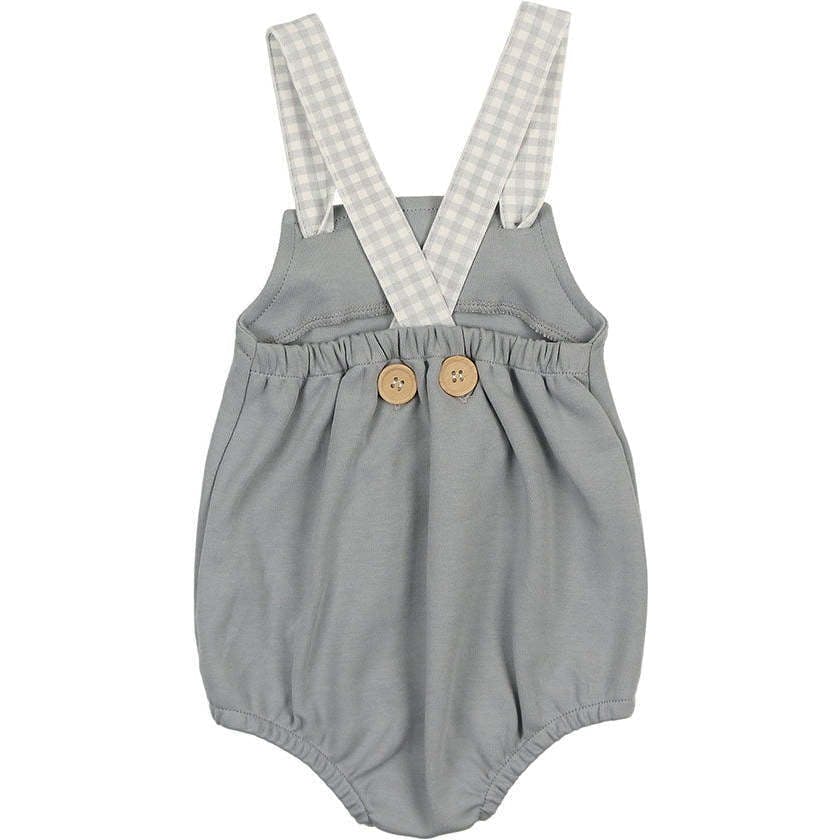 Gingham Glory Romper Misty Rose