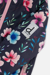 Light Weight Two Piece Chill Snowsuit Blue Floral Print