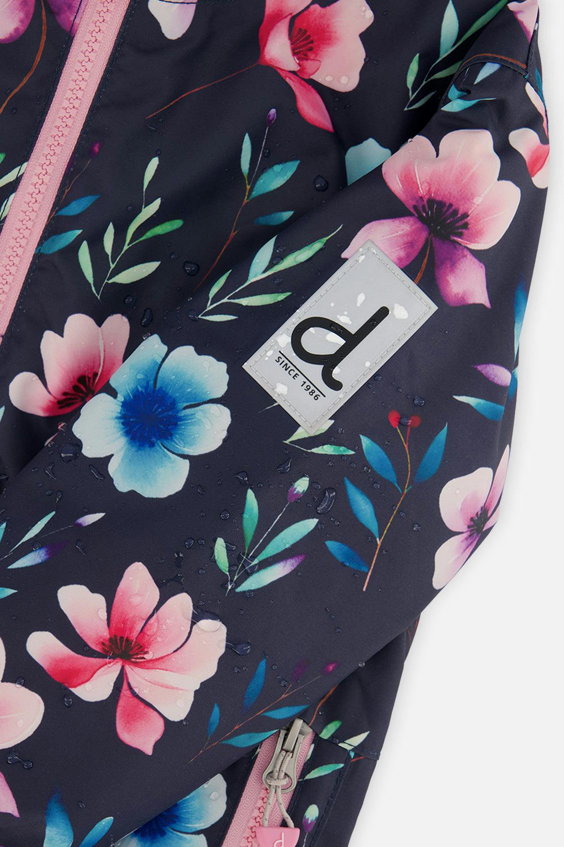 Light Weight Two Piece Chill Snowsuit Blue Floral Print