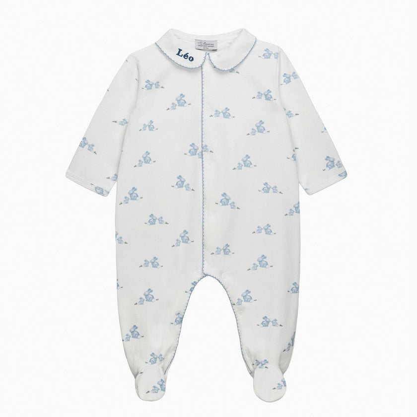 Baby Bunny Onesie in Pale Blue