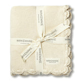 Organic Cotton Scalloped Baby Blanket