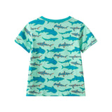 Boys Graphic Tee | Teal Sharks