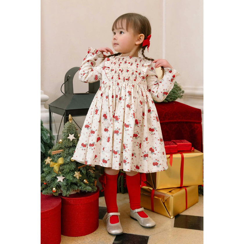 Anastasia Christmas Smocked Dress