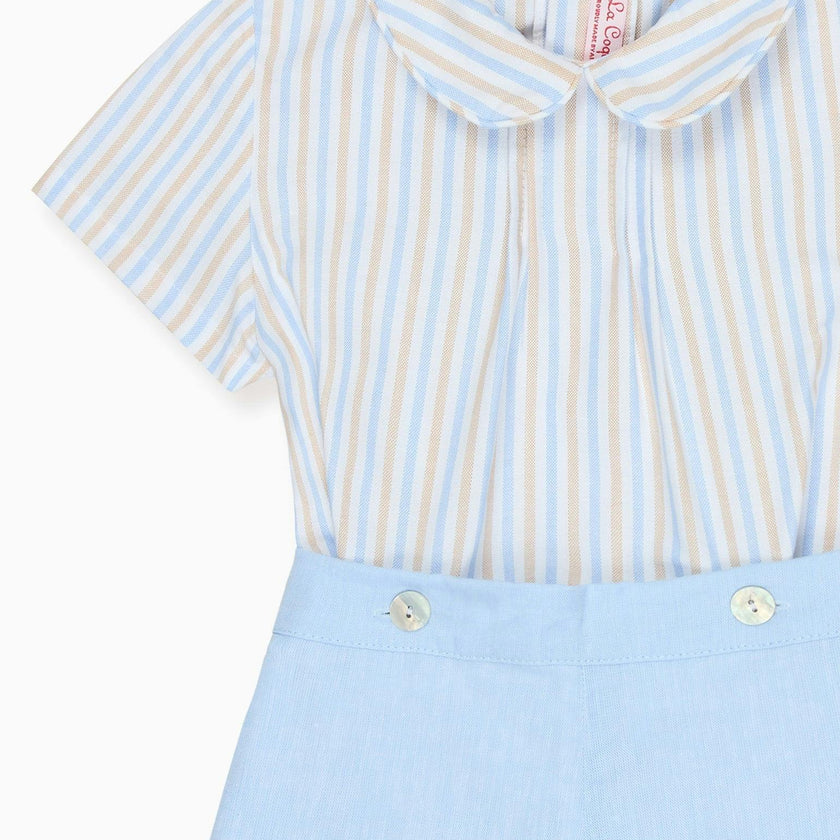 Caramel Stripe Mattia Baby Boy Set
