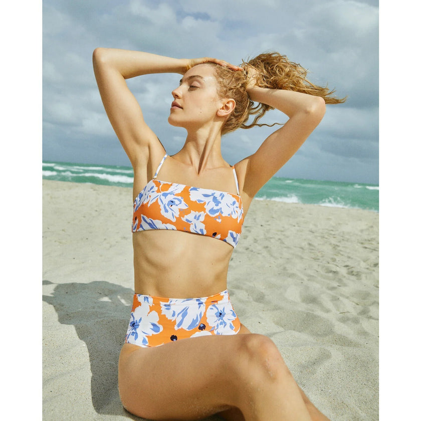 Women's Kaia Bikini Bottom, Orange
