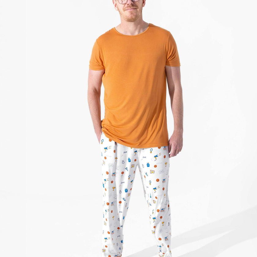 All Star Basketball Bamboo Men's Pajama Set
