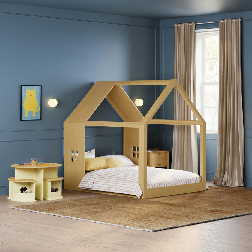 Uchi Montessori-Inspired House Full Bed in Honey