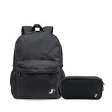 Oz Daypack Backpack with Doodle Large Pencil Case in Black