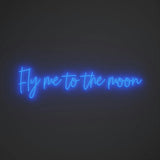 Fly me to the moon - LED neon sign
