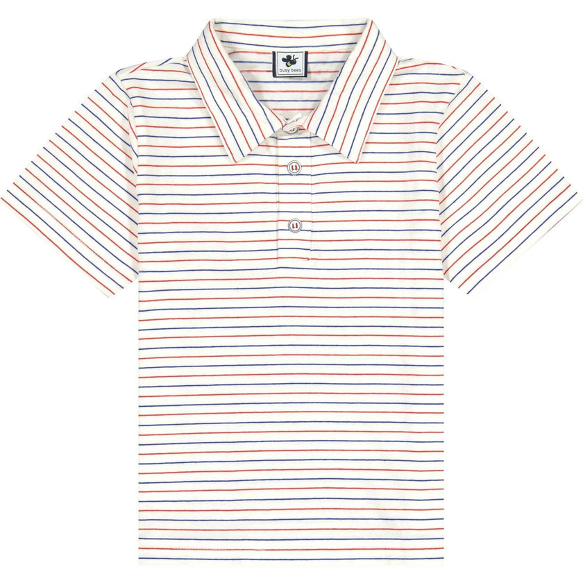 Boys Short Sleeve Polo, Blue