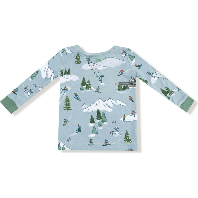 Winter Fun Skiers - Long Sleeve Loungewear Set