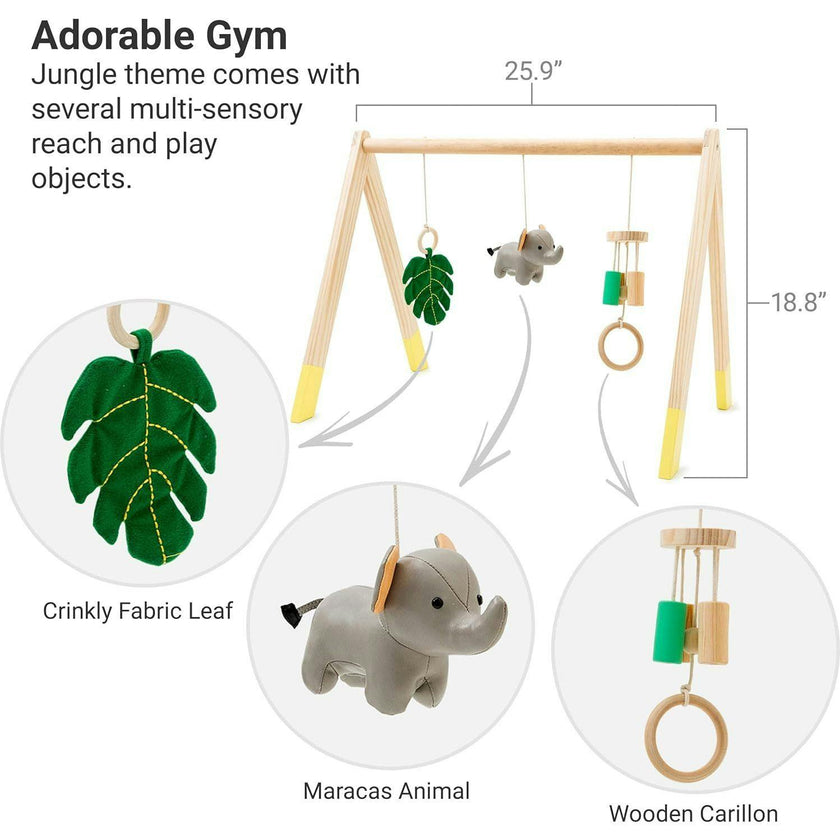 Wooden Activity Gym - Jungle