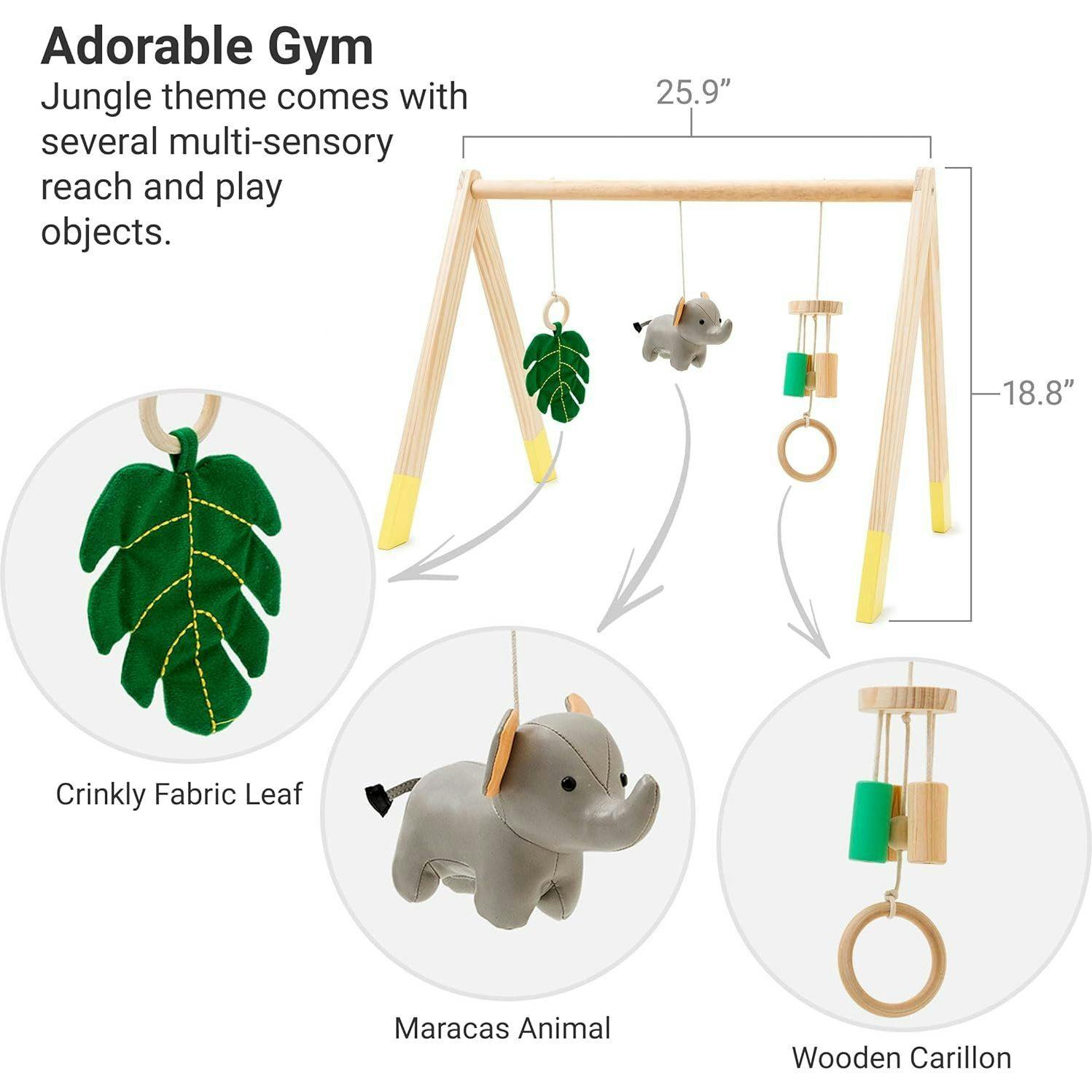 Wooden Activity Gym - Jungle