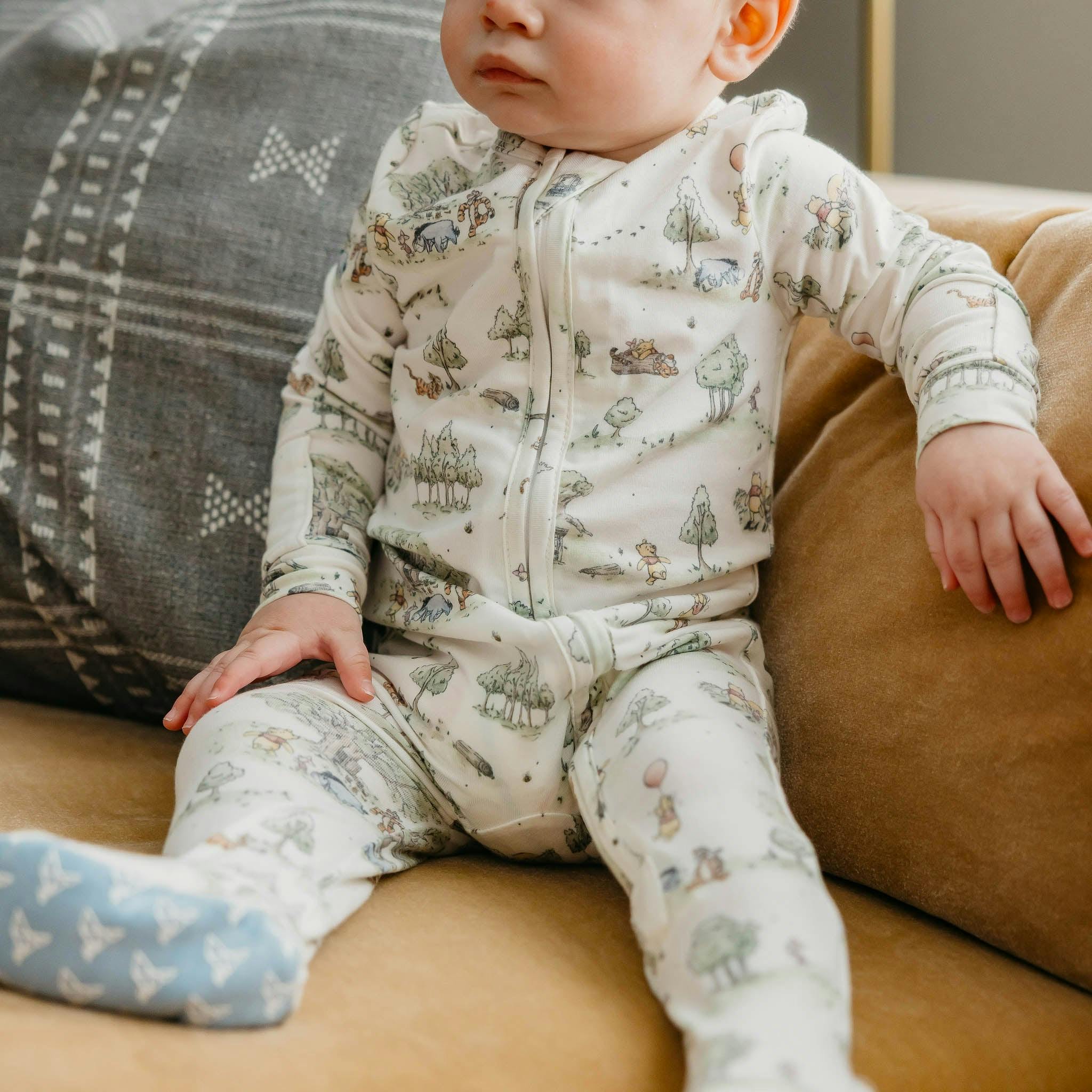 Zip-Up Footie Pajama - Hundred Acre Wood