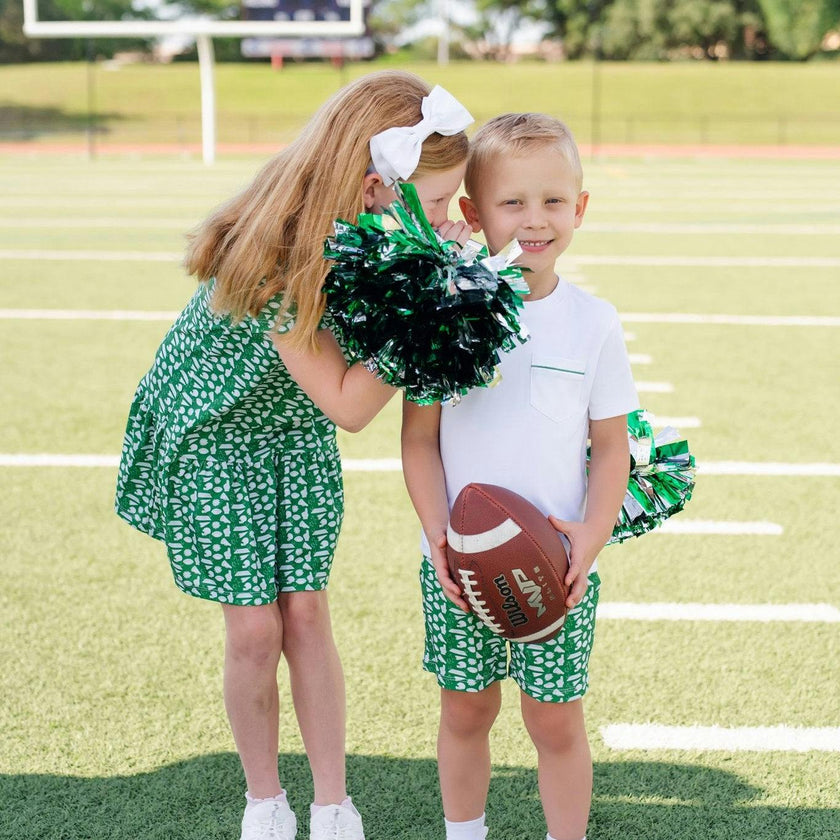 Lottie Girls' Dress - Pep Rally Green