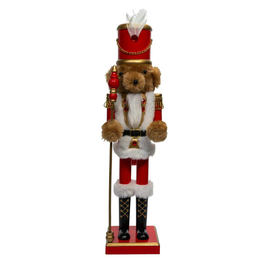 Kurt Adler 15-Inch Teddy Bear Soldier Nutcracker