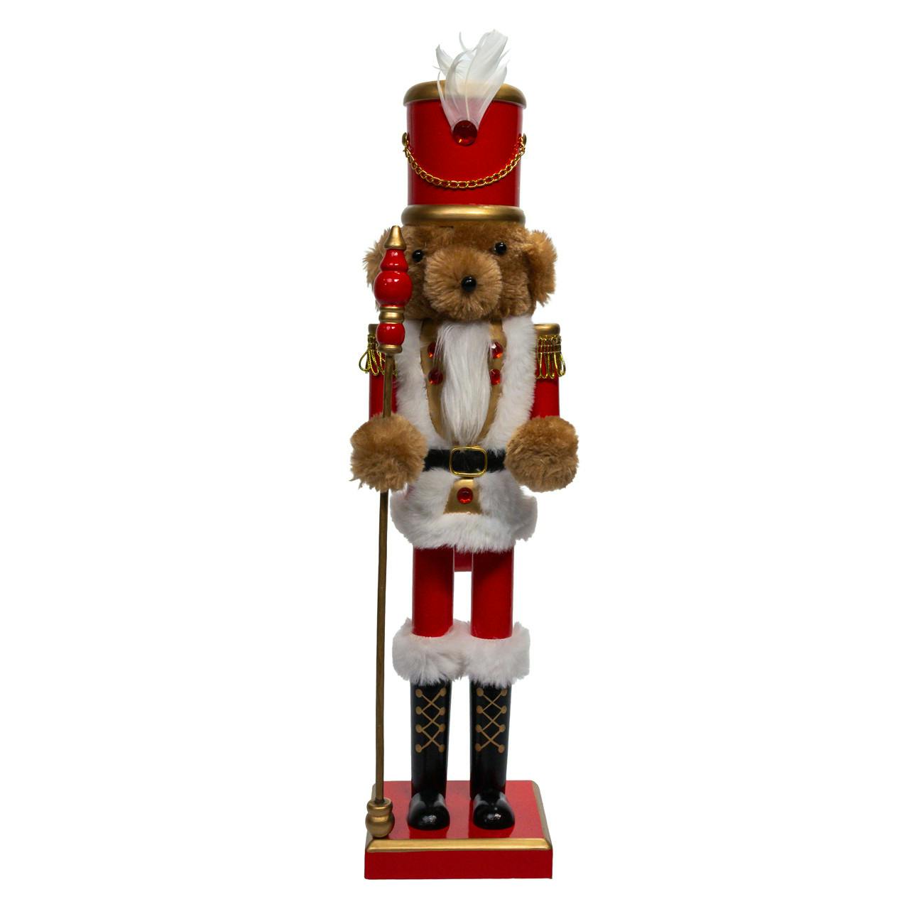 Kurt Adler 15-Inch Teddy Bear Soldier Nutcracker