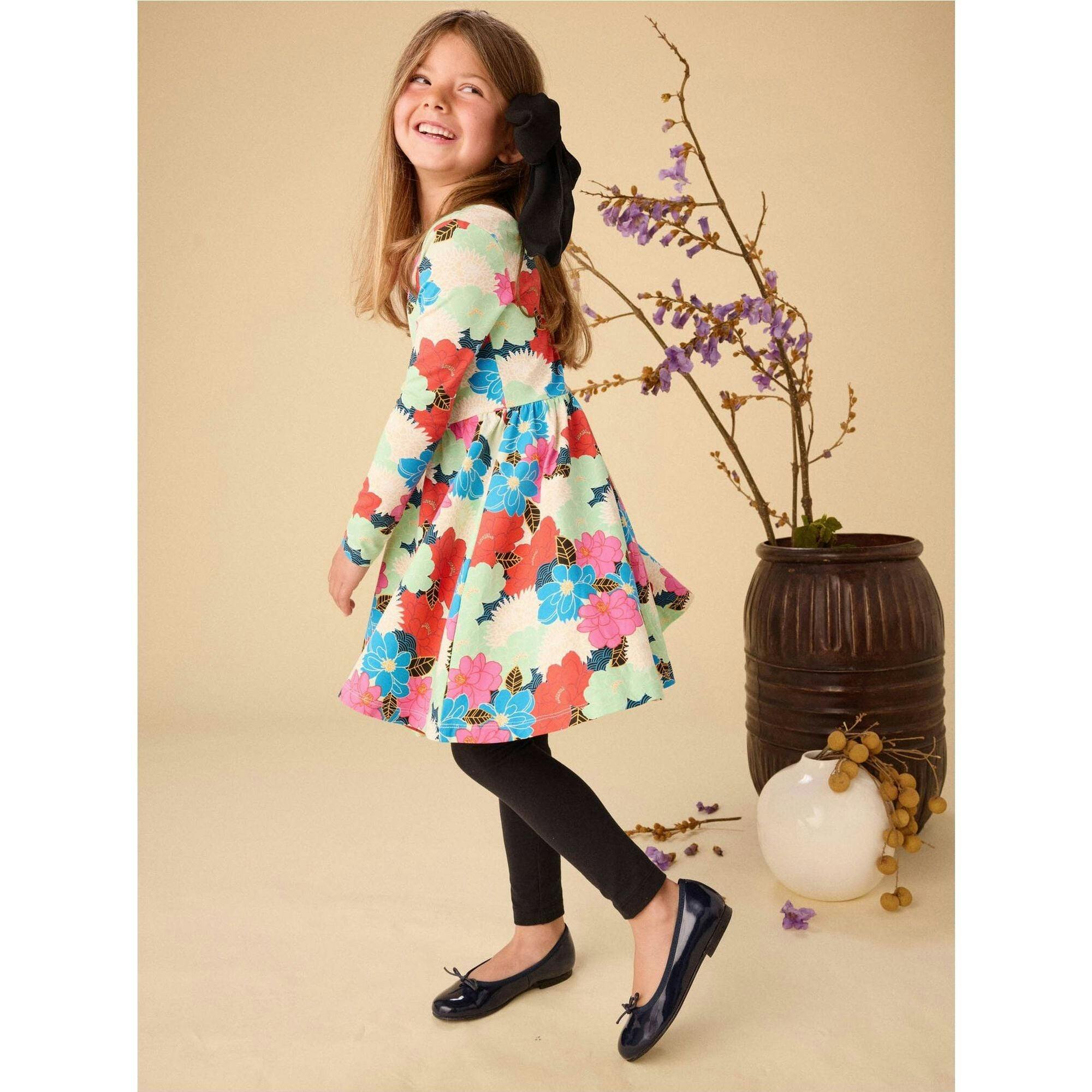 Printed Ballet Dress, Multi