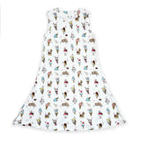 Ice Cream Bamboo Girls' Sleeveless Dress