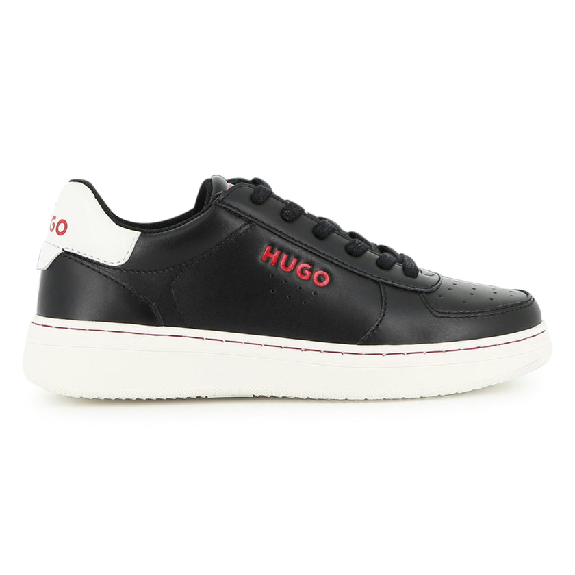 Black Leather Sneakers