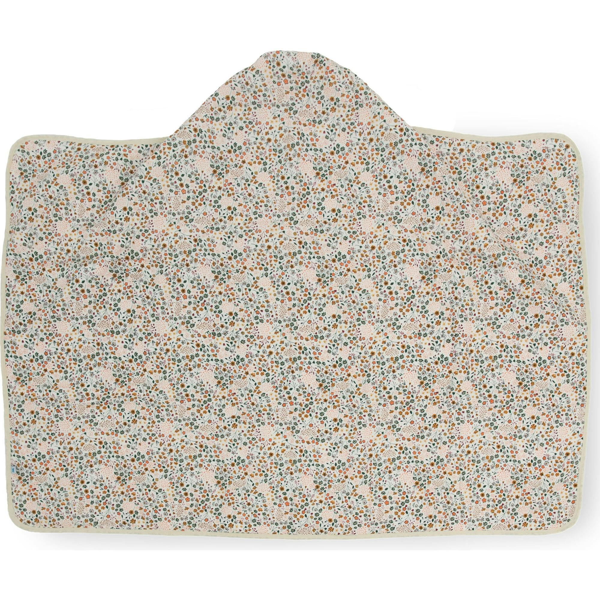 Toddler Hooded Towel - Pressed Petals
