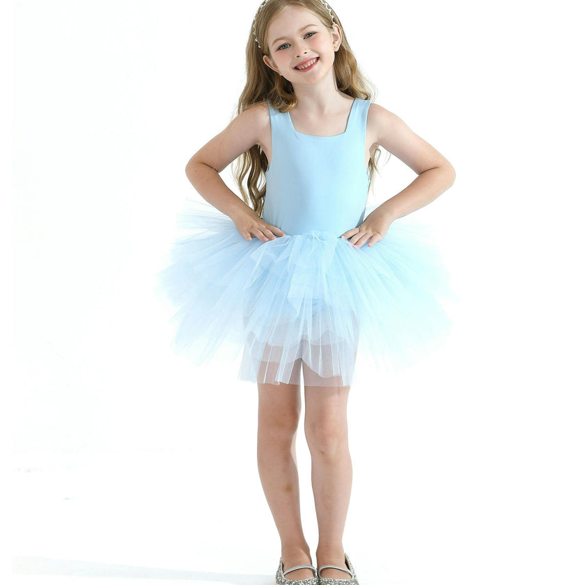 Light Blue Layered Leotard