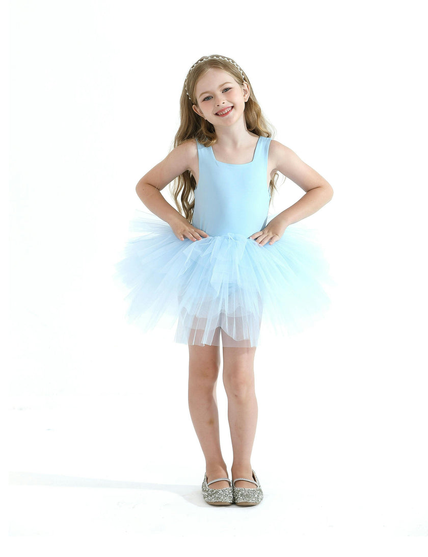Light Blue Layered Leotard