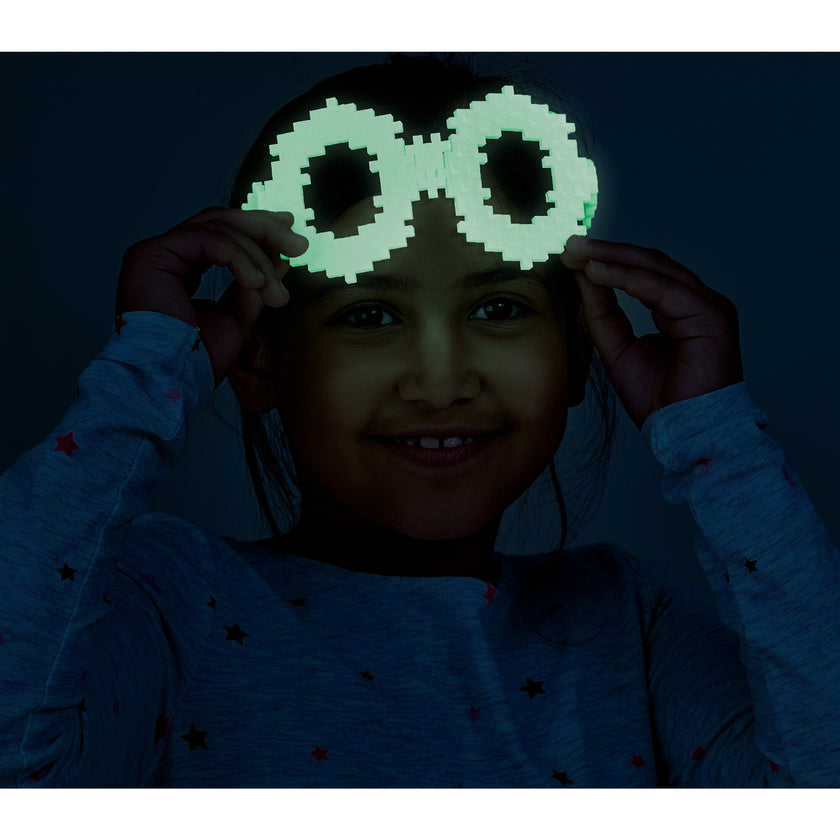 Plus-Plus: Open Play Tube - Glow-In-The-Dark Mix - 240 Pieces