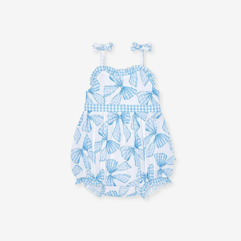 Edda Sleeveless Bow Bubble Romper