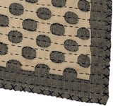 Artisan Hand Loomed Cotton Table Runner - Gray Dots - 18"x96" Arcadia Home
