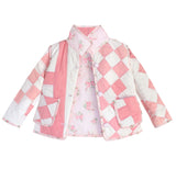 3T Vintage Quilt Jacket - Blue Pink Romantic Florals