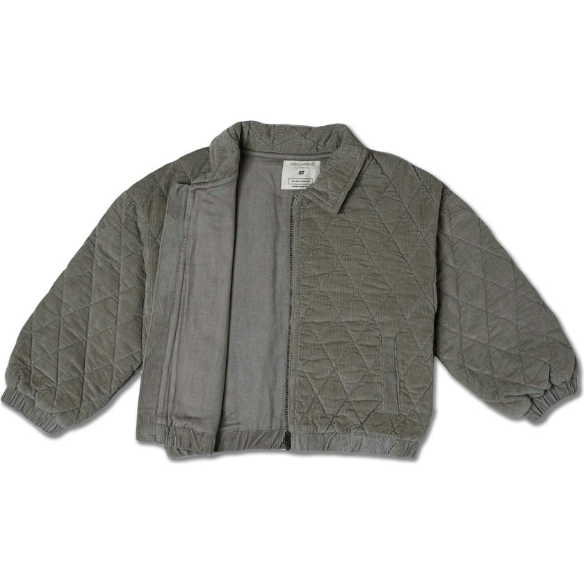 Organic Quilted Bomber Corduroy Jacket