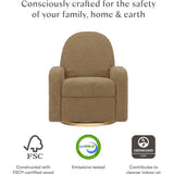 Nami Electronic & Swivel Glider Recliner With USB Port