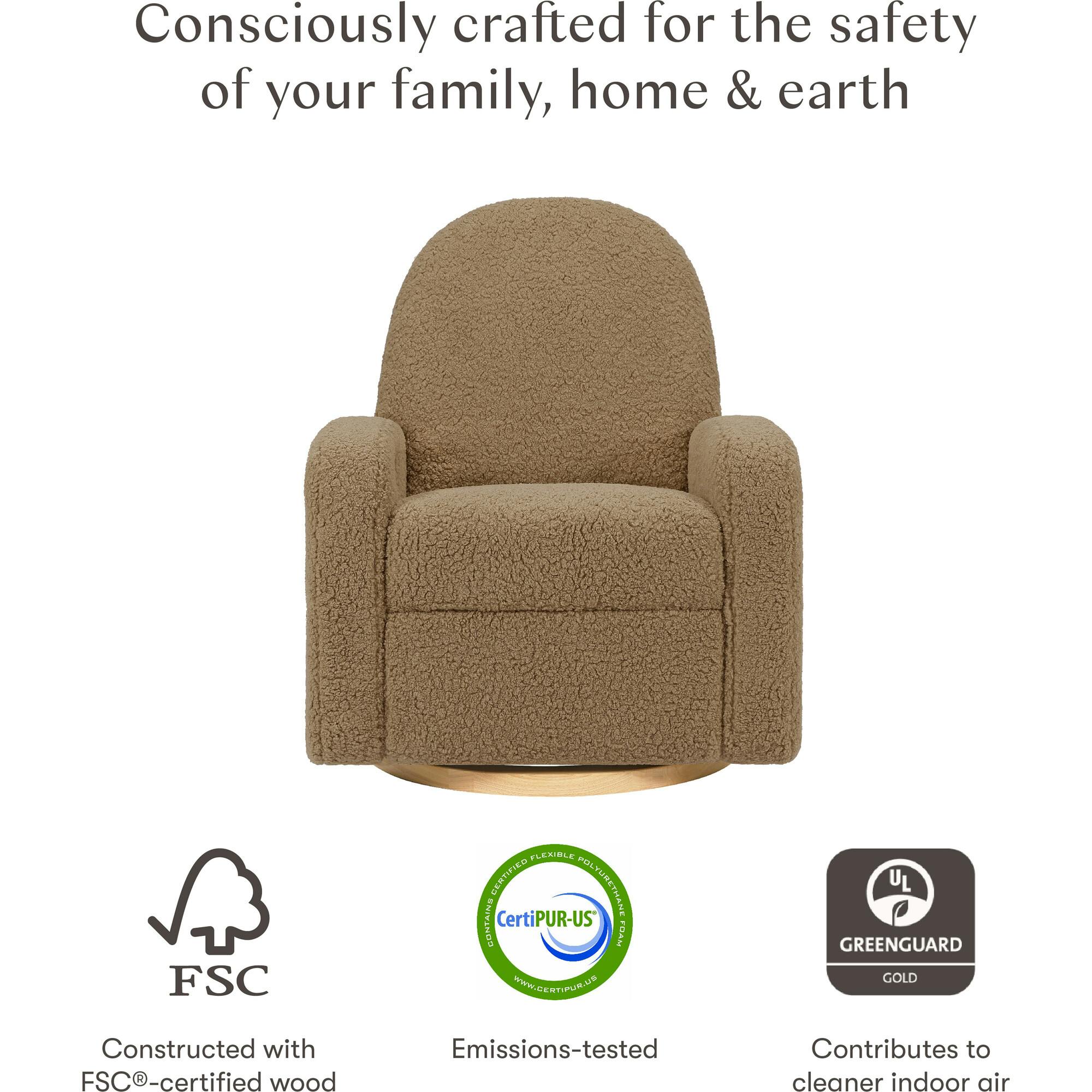 Nami Electronic & Swivel Glider Recliner With USB Port